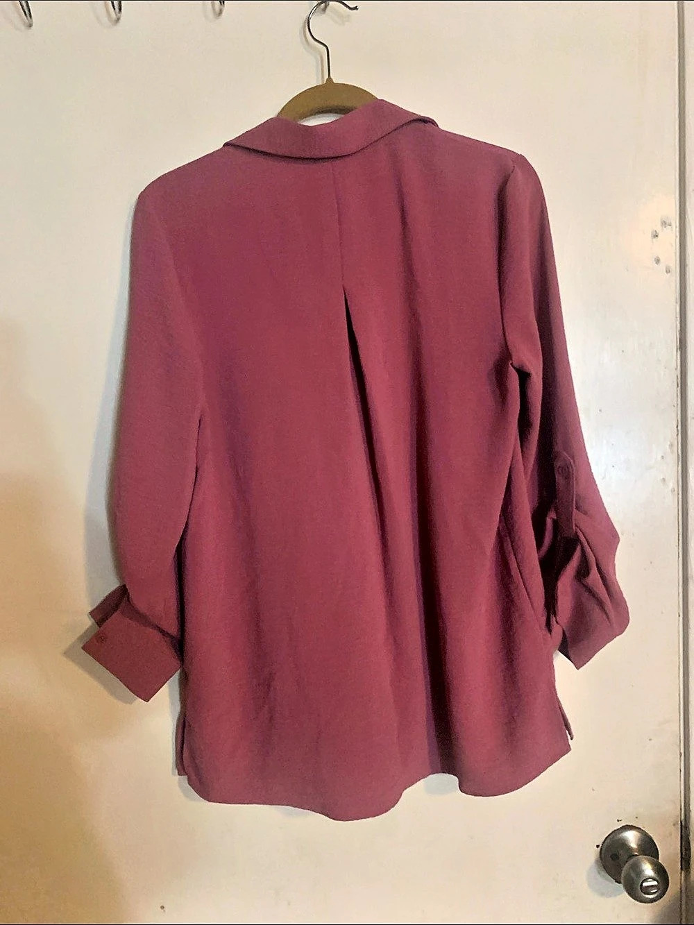 Hilary Radley Button Front Blouse Pink Size Small - Picture 2 of 4
